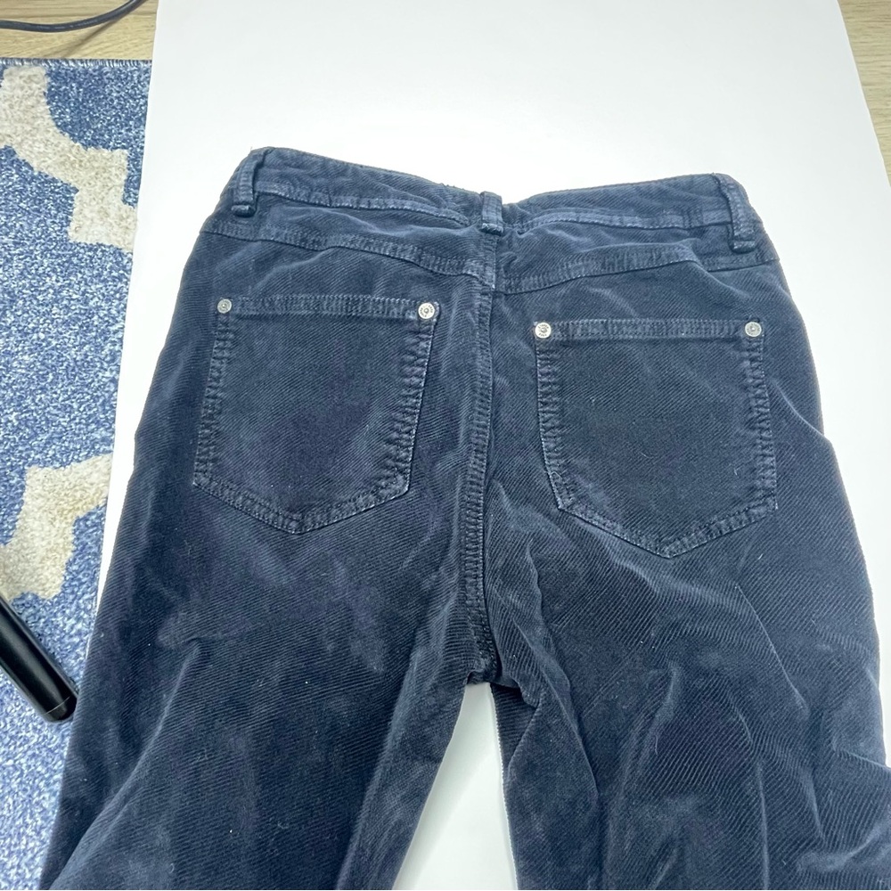 Free People Button Fly Corduroy Black Flares 28 - Picture 3 of 7